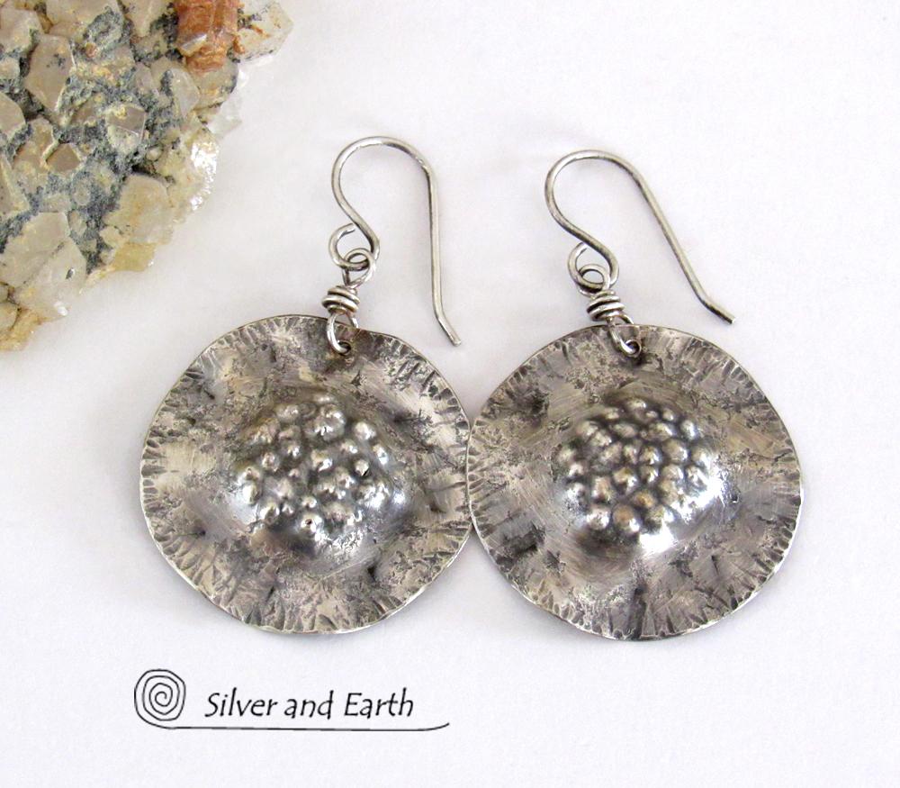 sterling silver Modernist polish Medium Earrings