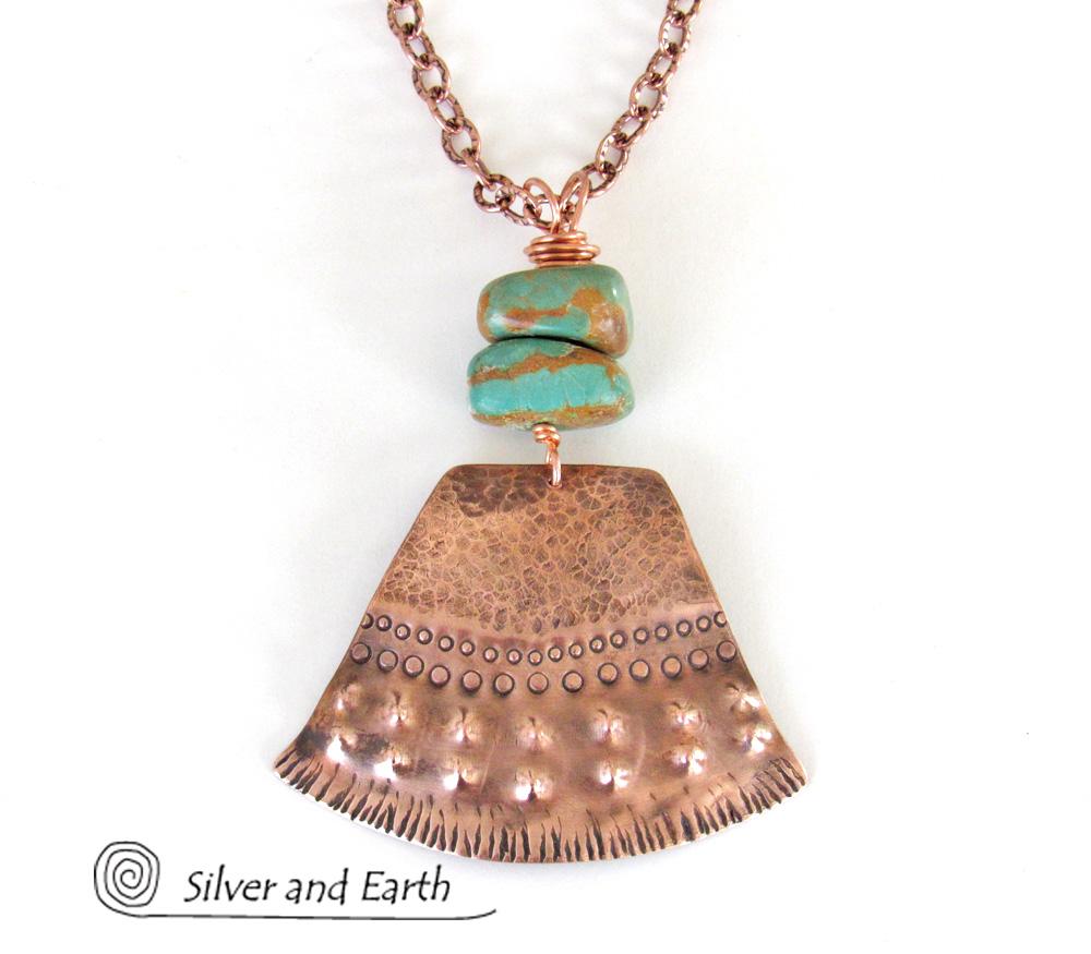 Persian Turquoise & Copper Necklace, None Design
